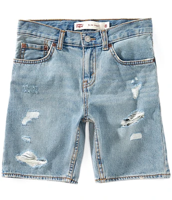 Levi's® Big Boys Distressed Slim Fit Denim Shorts