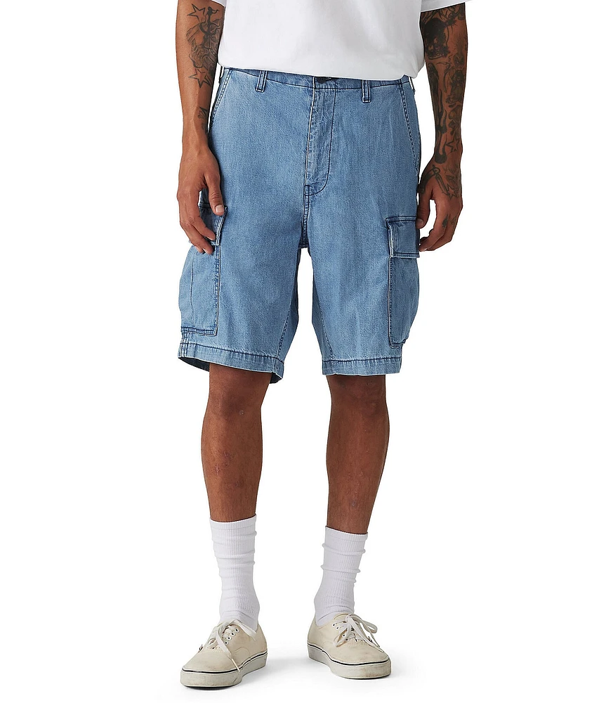 Levi's® Carrier Regular Fit 9.5#double; Inseam Denim Cargo Shorts