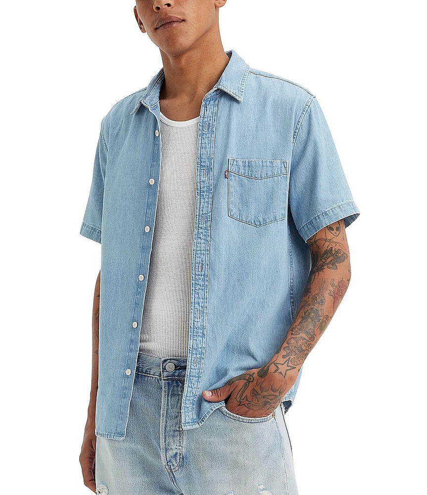 Levi's® Classic Fit Short Sleeve Chambray Woven Shirt