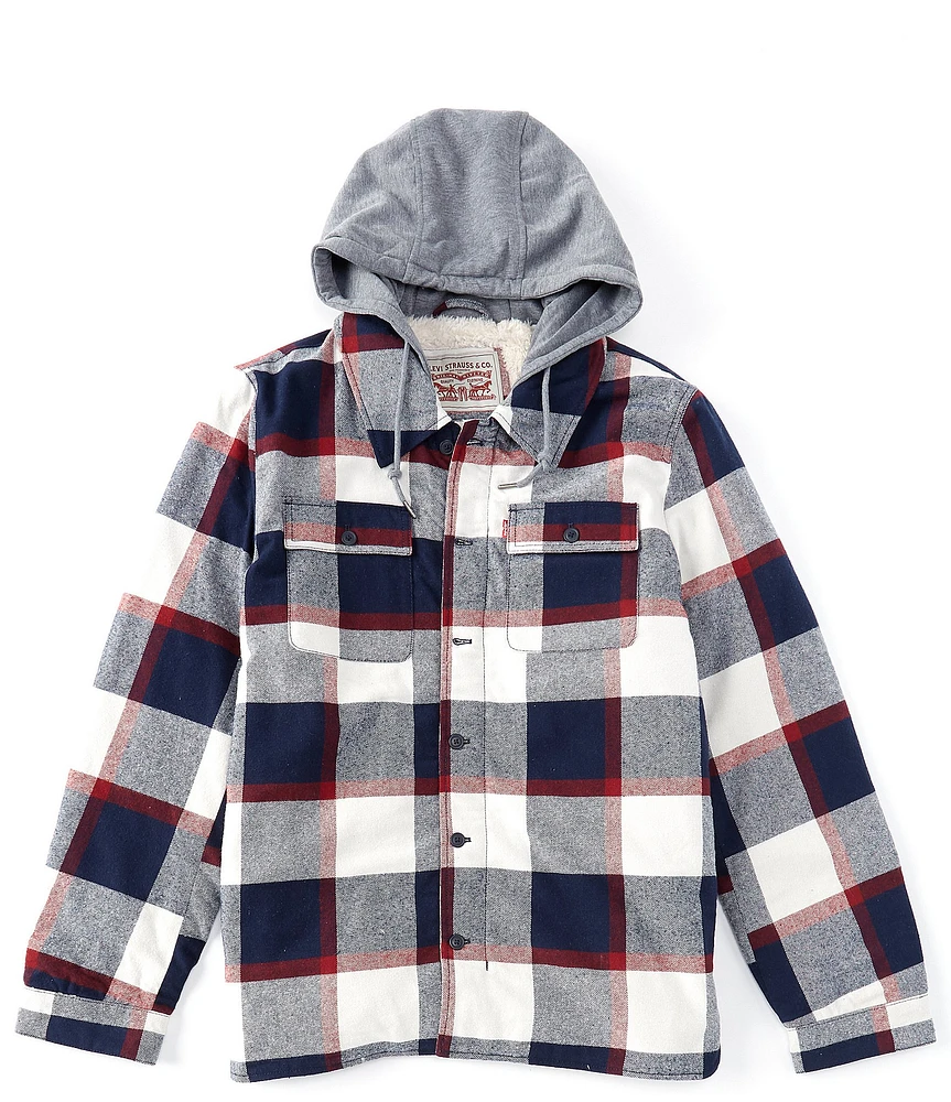 Levi's® Sherpa Lined Multi Plaid Shirt Jacket