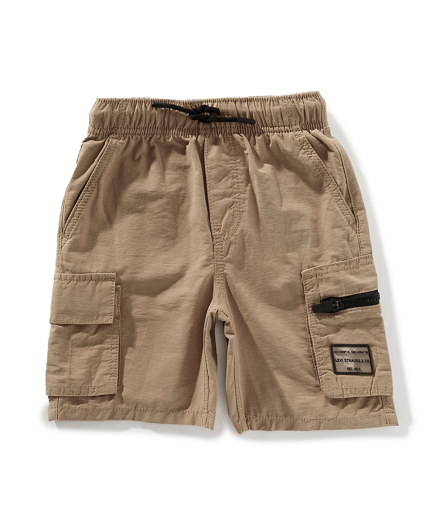 Levi's® Little Boys Parachute Peached Poplin Cargo Shorts