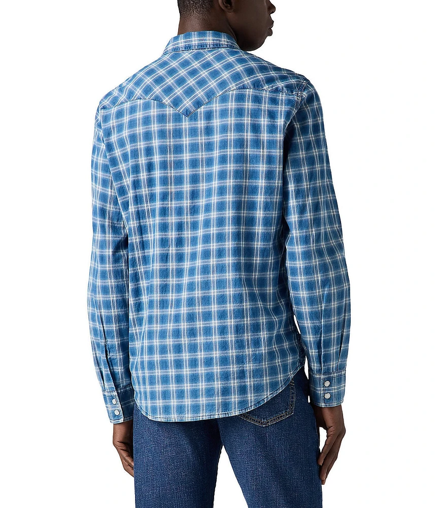 Levi's® Long Sleeve Plaid Woven Western Shirt