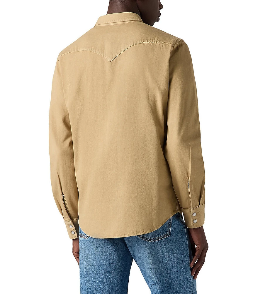 Levi's® Long Sleeve Solid Woven Western Shirt