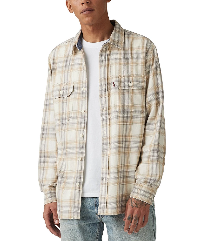 Levi's® Plaid Print Long Sleeve Worker Overshirt
