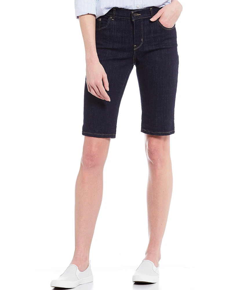 Levi's® Mid Rise Stretch Denim Bermuda Shorts
