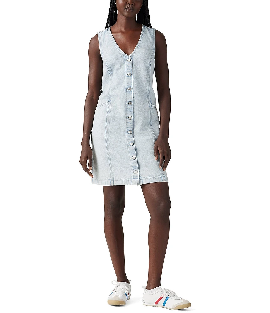 Levi's® Vianna Sleeveless A-Line Denim Dress