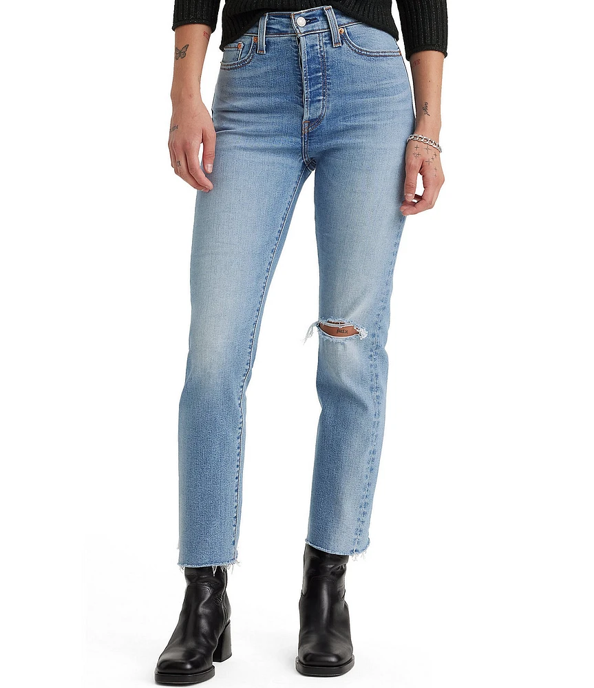 Levi's® Wedgie High Rise Straight Leg Destructed Jeans