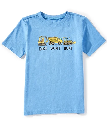 Life is Good Big Boys 8-20 Short Sleeve Dirt Don't Hurt Graphic T-Shirt