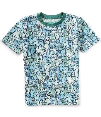 Life is Good Big Boys 8-20 Short Sleeve Heart of Dogs T-Shirt