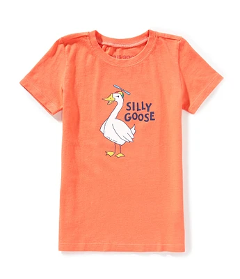 Life is Good Little Boys Short Sleeve Silly Goose Graphic Crusher™ T-Shirt