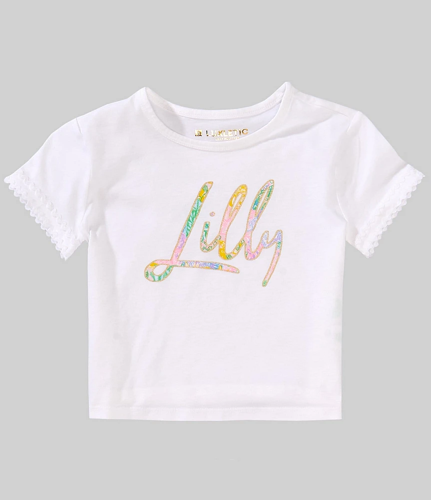 Lilly Pulitzer Little/Big Girls Mini Rally Graphic T-Shirt