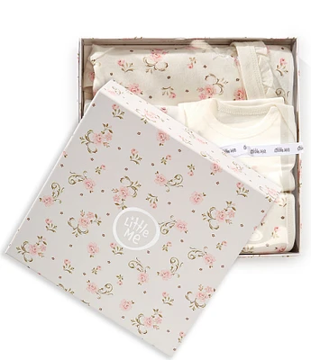 Little Me Baby Girls Vintage Rose 5-Piece Layette Gift Box Set