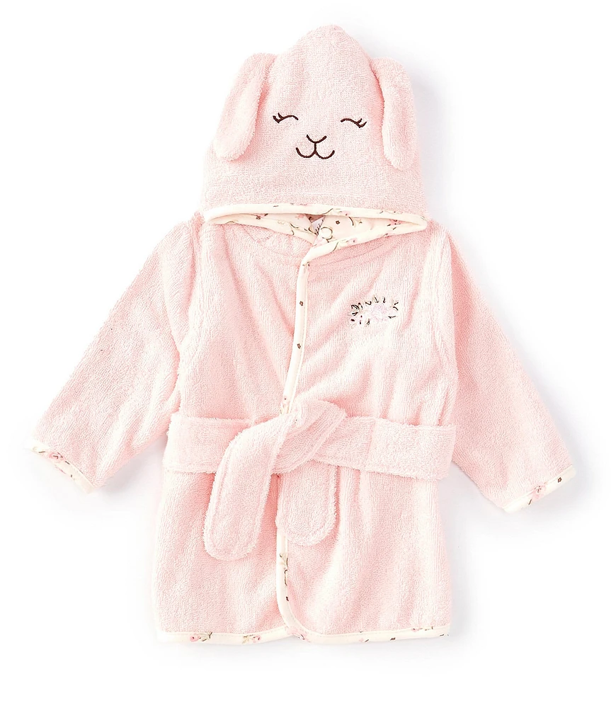 Little Me Baby Girls Long Sleeve Bunny Face Hooded Robe
