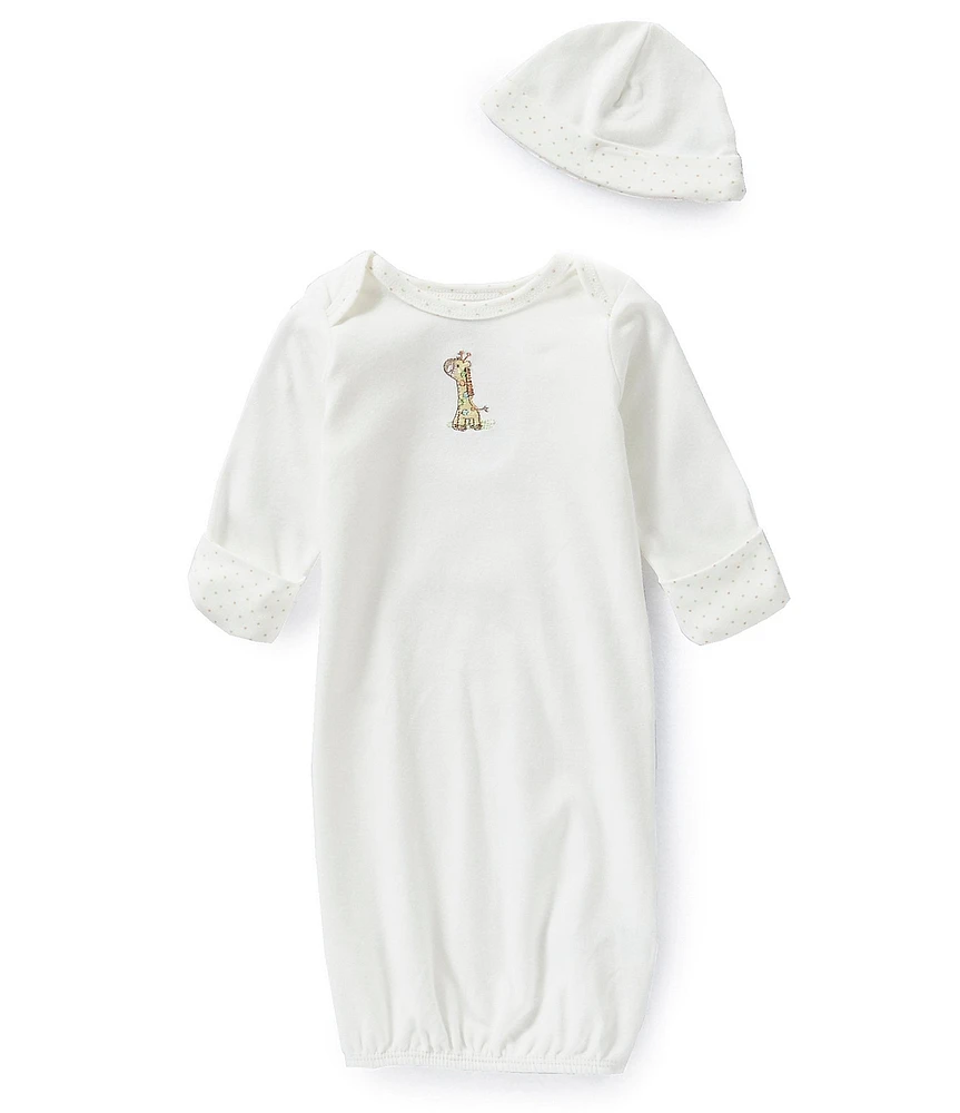 Little Me Giraffe Sleeper Gown and Hat