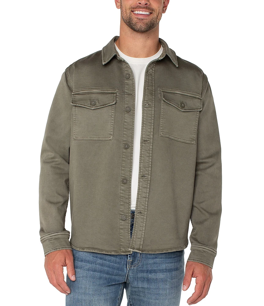 Liverpool Los Angeles Flap Pocket Long Sleeve Easy Overshirt
