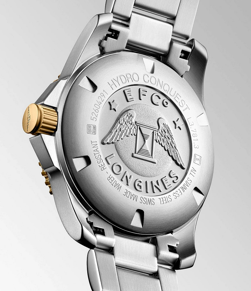 Longines Men's Hydroconquest Green Dial Automatic Two Tone Stainless Steel Bracelet Watch