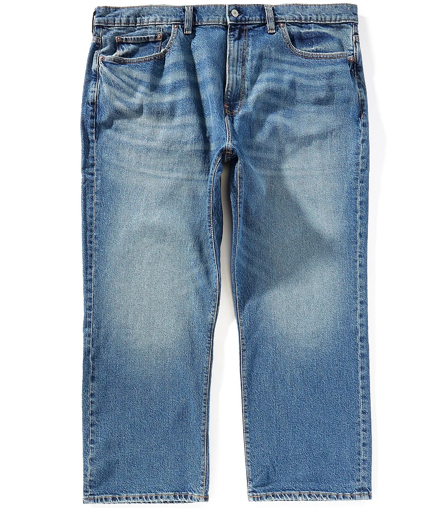 Lucky Brand Big & Tall Relaxed Fit Straight Langham Wash Stretch Denim Jeans