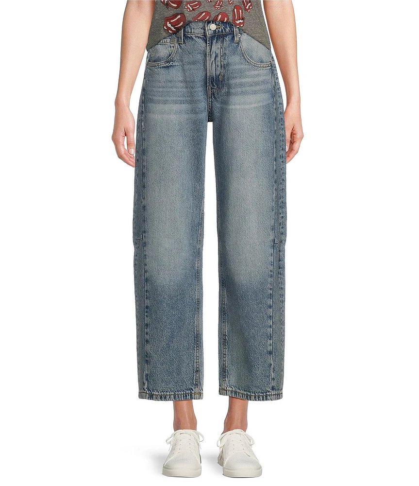 Lucky Brand High-Rise Ankle Length Barrel Wide Leg Jeans