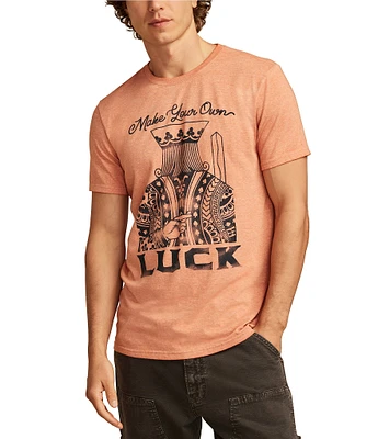 Lucky Brand Make Your Own Luck Short Sleeve T-Shirt