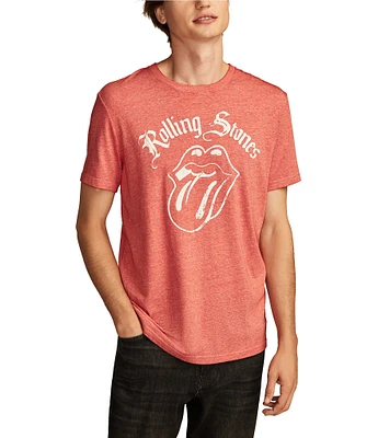Lucky Brand Rolling Stones Tongue Short Sleeve Graphic T-Shirt