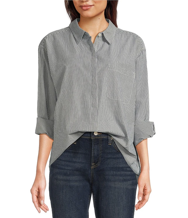 Stripe Tunic Lucky Brand Tunic Lucky Brand New White Grey Stripe