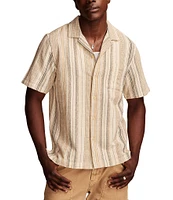 Lucky Brand Striped Short Sleeve Woven Shirt