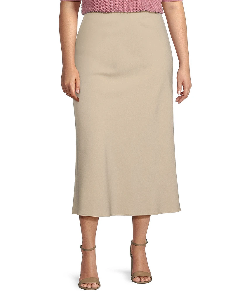 Lucy Paris Plus Size Fitz Midi Skirt