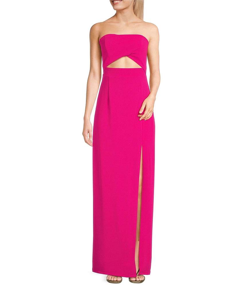 Lulus Extravagant Strapless Column Long Dress