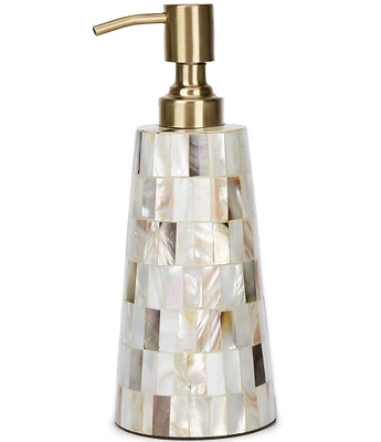 Luxury Hotel Essex Collection Gold Mother of Pearl Soap/Lotion Pump Dispenser