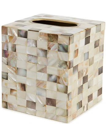 Luxury Hotel Essex Collection Gold Mother of Pearl Tissue Cover