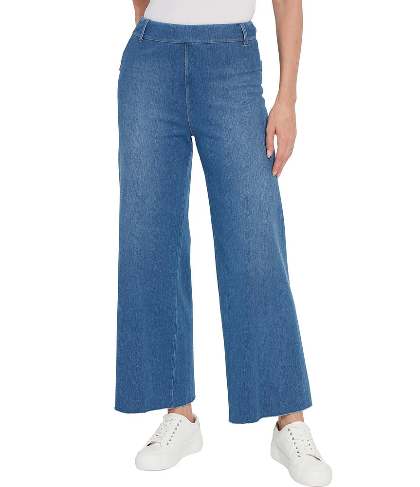 Lysse Erin High Waisted Wide Leg Demin Ankle Leggings