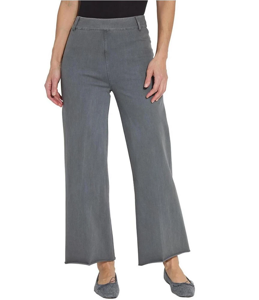 Lysse Plus Size Erin High Waisted Wide Leg Demin Ankle Leggings