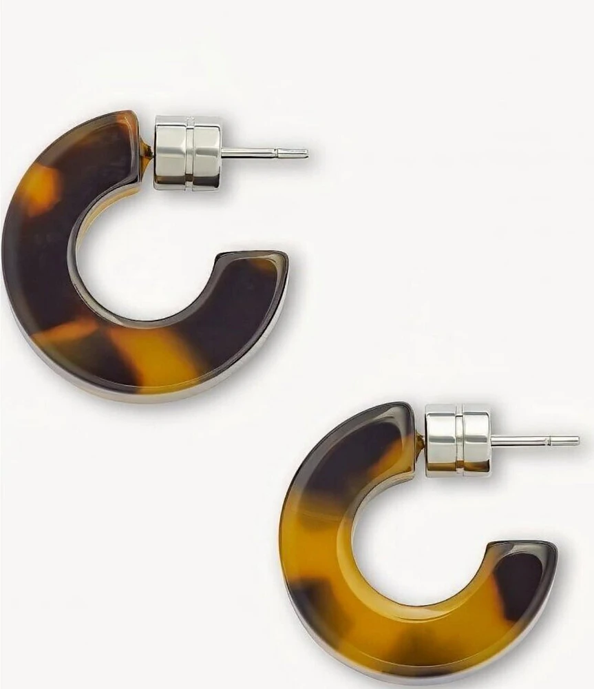 MACHETE Muse Tortoise Puffy Hoop Earrings