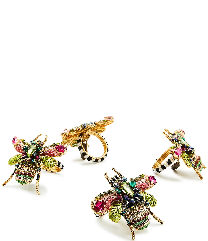 MacKenzie-Childs Beetle Napkin Rings, Set of 4