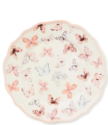 MacKenzie-Childs Butterfly Hill Scalloped Dinner Plate