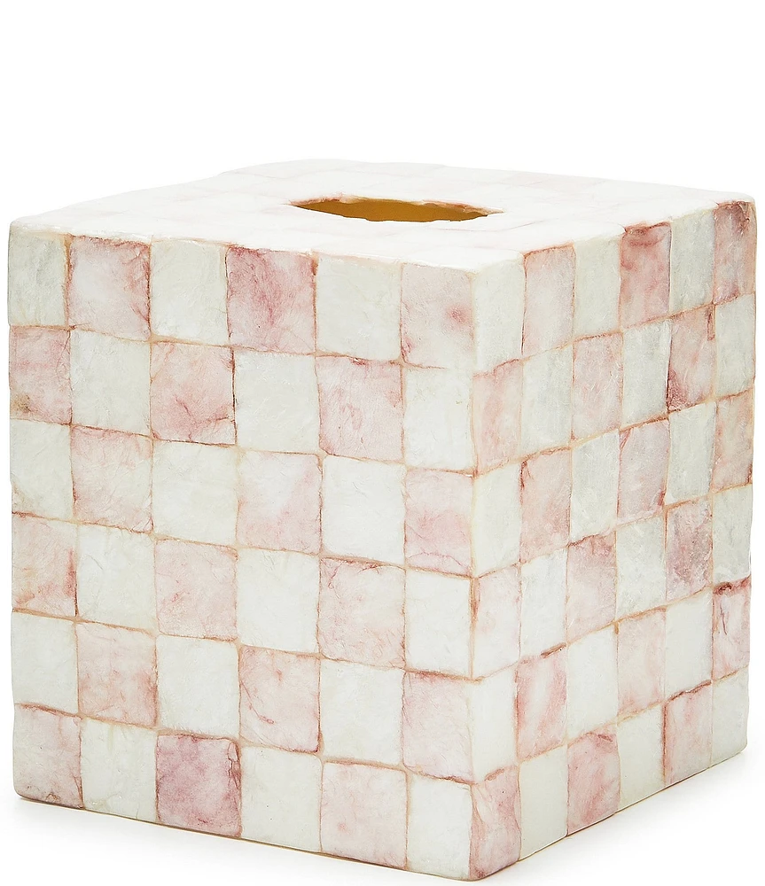 MacKenzie-Childs Check Capiz Boutique Tissue Box Cover