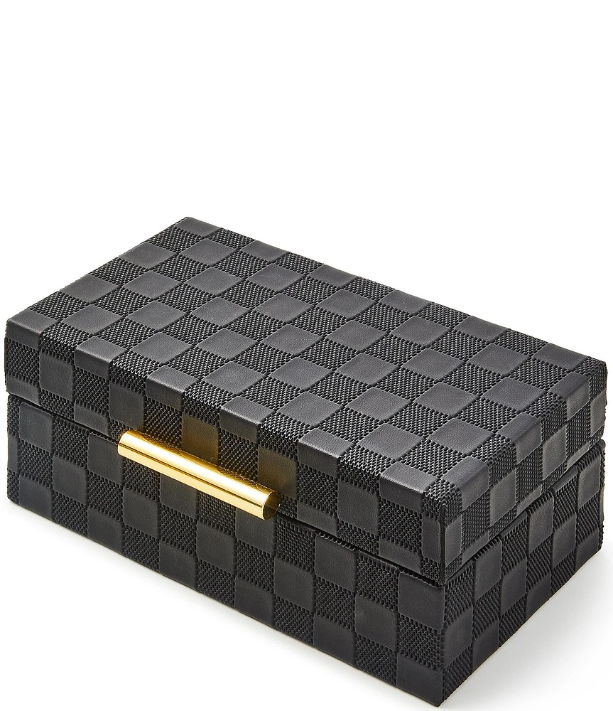 MacKenzie-Childs Embossed Faux Leather Decorative Box