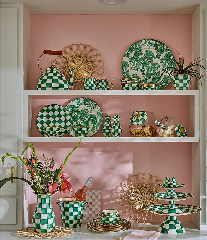 MacKenzie-Childs English Garden Enamel Salad/Dessert Plate