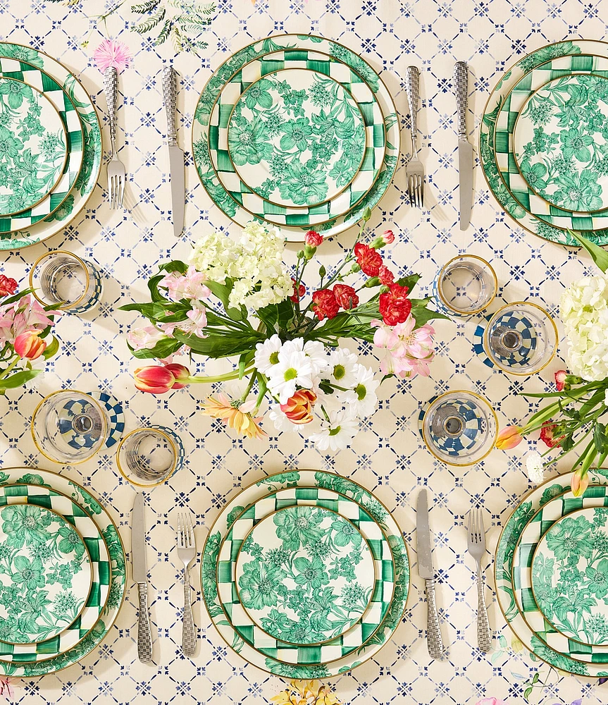 MacKenzie-Childs English Garden Enamel Salad/Dessert Plate