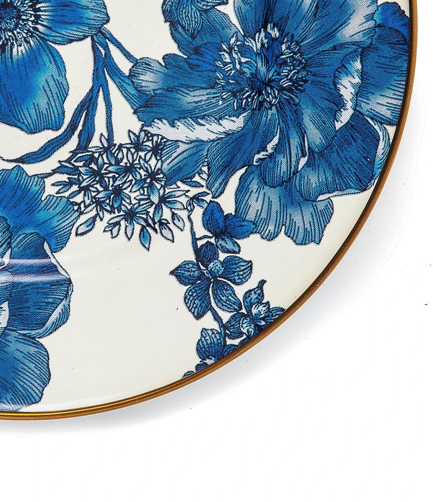 MacKenzie-Childs English Garden Enamel Salad/Dessert Plate