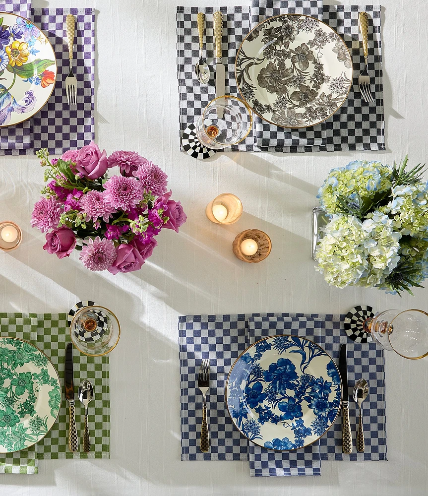 MacKenzie-Childs English Garden Enamel Salad/Dessert Plate