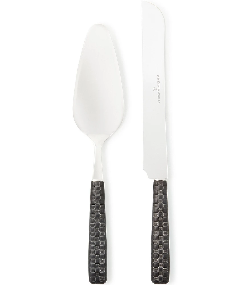 MacKenzie-Childs Everyday 2-Piece Cake Serving Set