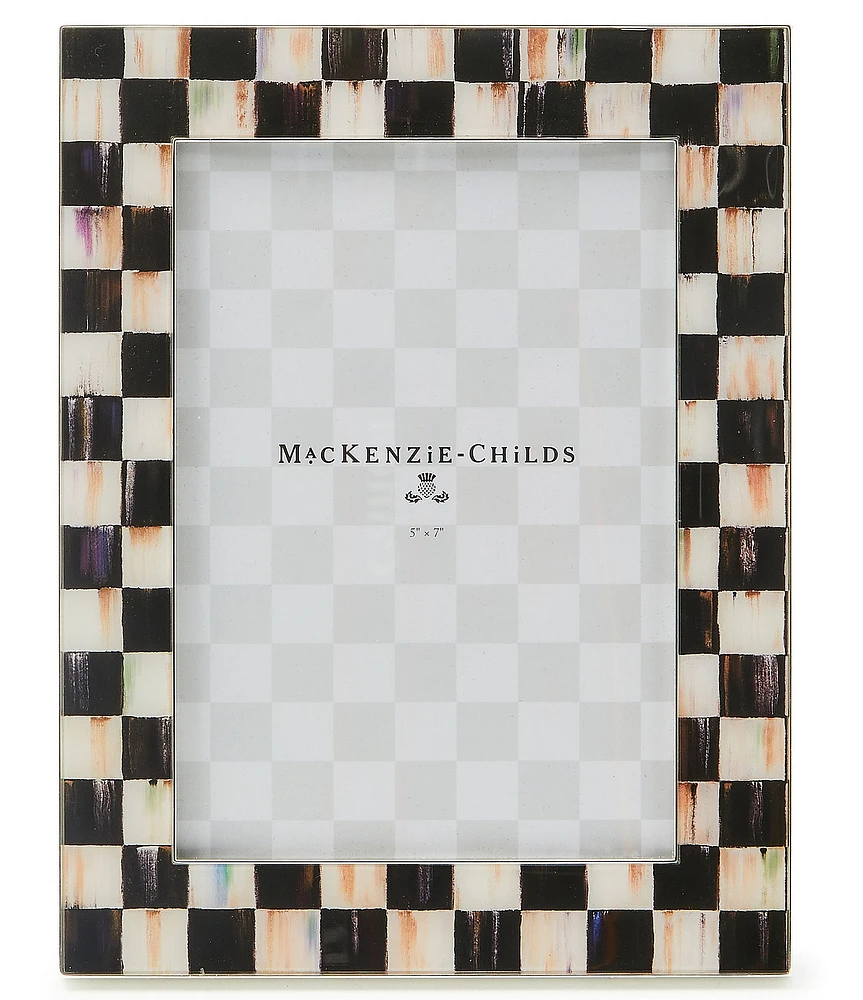 MacKenzie-Childs Check® Silver Plated 5 x 7 in. Frame