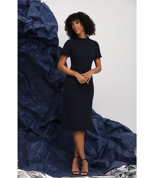 dillards black midi dress Short Sleeve Dillards Womens Formal Wear Midi Dress Dillards Short Black  Formal Dresses Wrap Dress Dillards