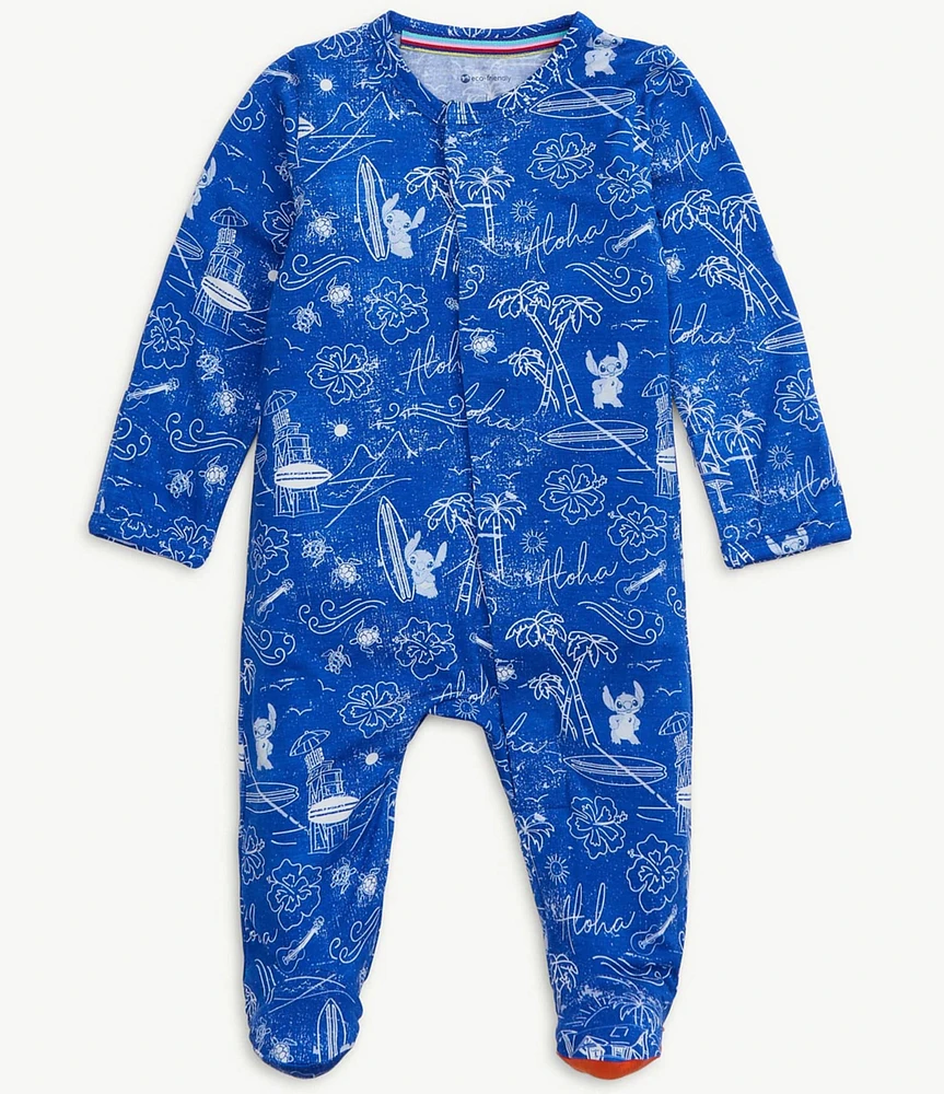 Magnetic Me x Disney Baby Boys Long Sleeve Lilo & Stitch Footie Coverall
