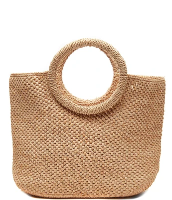 Mar Y Sol Serena Mini Raffia Tote Bag