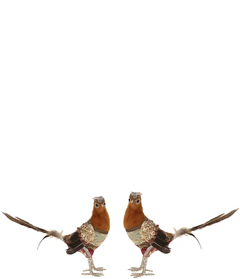 Mark Roberts Fancy Pheasant Figurine Set