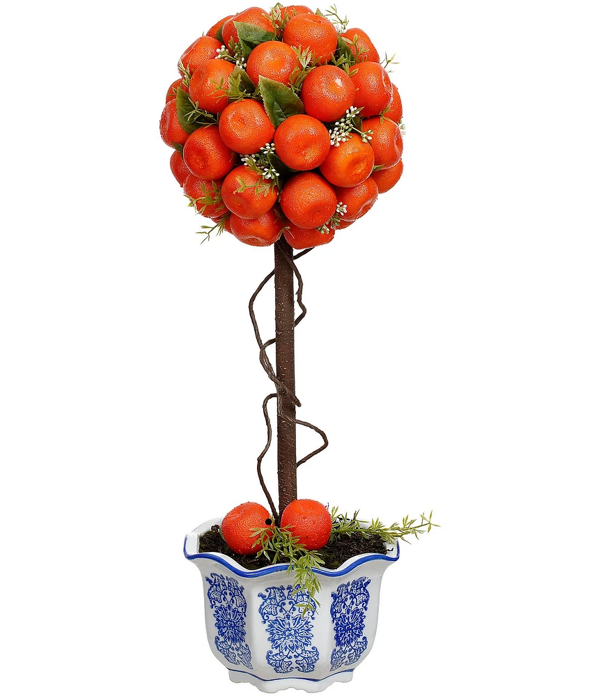 Mark Roberts Potted Orange Topiary - 23.5#double;