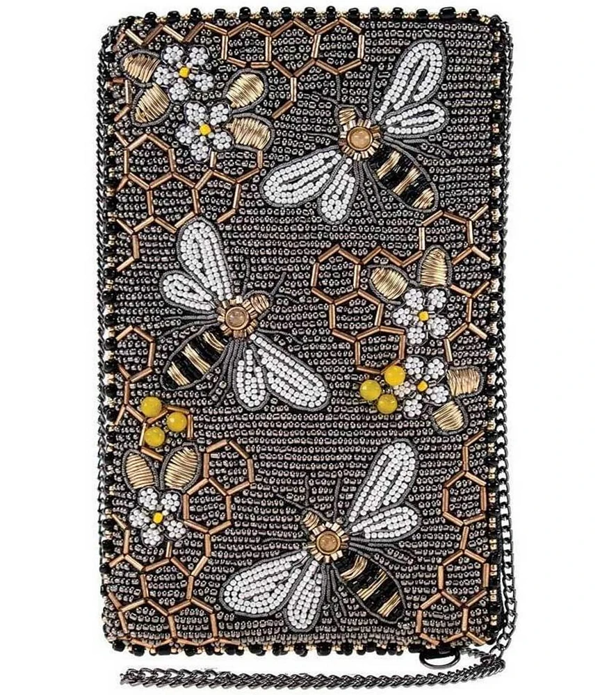 Mary Frances Bee Awesome Beaded Crossbody Phone Bag