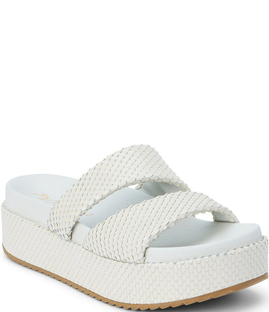 Matisse Blaine Embossed Leather Platform Sandals